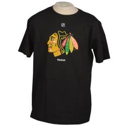 Reebok Chicago Blackhawks Black Logo T-shirt