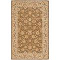 Mirco Hand-hooked Chelsea Kerman Brown Wool Rug (6' x 9')