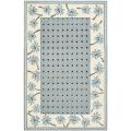 Hand-hooked Chelsea Resorts Blue Wool Rug (3'9 x 5'9)