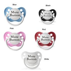 Personalized Pacifiers Mute Button Pacifier