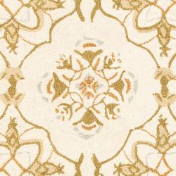 Hand-hooked Chelsea Harmony Ivory Wool Runner (2'6 x 6')