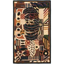Hand-hooked Chelsea Deco Multi Wool Rug (1'8 x 2'6)