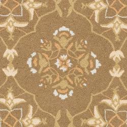Hand-hooked Chelsea Harmony Brown Wool Runner (2'6 x 12')