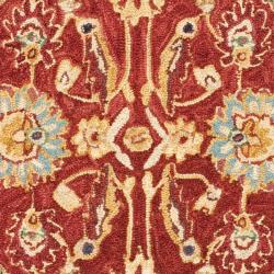 Hand-hooked Chelsea Heritages Red Wool Runner (2'6 x 4')