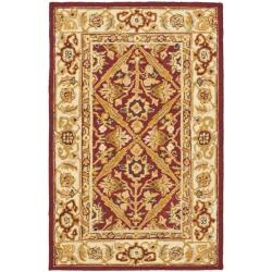 Hand-hooked Chelsea Treasures Ivory Wool Runner (2'6 x 4')
