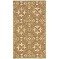 Hand-hooked Chelsea Harmony Brown Wool Rug (2'9 x 4'9)
