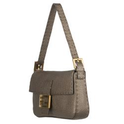 Fendi Leather Baguette Shoulder Bag