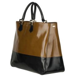 Fendi 8BN203 Leather Colorblock Tote Bag