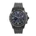 Gucci Men's Black Rubber Black Chronograph Dial Watch