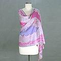 Wool 'Story of a Rose' Shawl (India)
