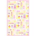 45 Record Burner index Alexa Playtime Fun Children's Rug (4'5 x 6'9)