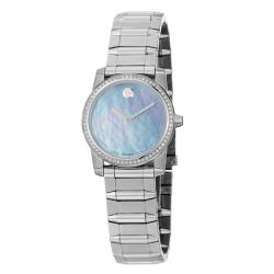 Movado Women's 'Vizio' Stainless Steel Diamond Watch