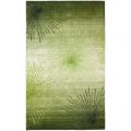 Handmade Soho Burst Green New Zealand Wool Rug (7'6 x 9'6)