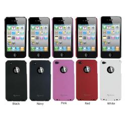 rooCASE 3-in-1 Original Slim Shell Case with Stylus and Screen Protector for iPhone 4 (Fits AT&T & Verizon)