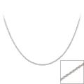 Mondevio Sterling Silver Diamond-cut 18-inch Italian Necklace