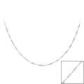 Mondevio Sterling Silver 24-inch Italian Singapore Chain Necklace