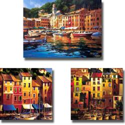 Michael OToole 'Portofino Collection' 3-piece Canvas Art Set