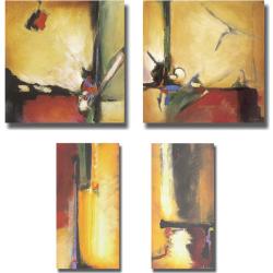 Don Li-Leger 'Abstracts' 4-piece Canvas Art Set