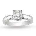 14k White Gold 7/8ct TDW Diamond Solitaire Engagement Ring (F-G, I2)