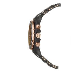 TechnoMarine Men's 'MoonSun' Rose Gold Steel and Ceramic Quartz Watch