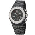 TechnoMarine Women's 'MoonSun' Steel and Black Ceramic Quartz Watch
