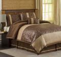 Lush Decor Metallic Crocodile Brown/ Gold 6-piece Comforter Set