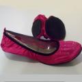 Fit In Clouds Pink Foldable and Portable Ballet Flats