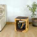 Monkey Pod Wood 16-inch Cube End Table (Thailand)