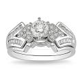 14k White Gold 3/4ct TDW Diamond Bridal Ring Set (G-H, I2-I3)