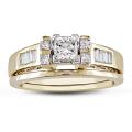 14k Yellow Gold 3/4ct TDW Diamond Bridal Ring Set (F-G, SI1-SI2)