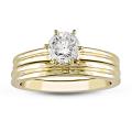 14k Yellow Gold 1/2ct TDW Diamond Bridal Ring Set (G-H, SI1-SI2)