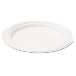 Savannah Supplies Bagasse 10-inch Round White Plates (Case of 125)