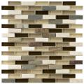 Somertile Reflections Subway Nassau Stone and Glass Mosaic Tiles (Pack of 10)