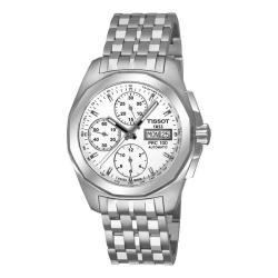 Tissot Men's 'PRC 100 Automatic' Silver Dial Chronograph Watch