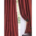 Paprika Faux Silk Taffeta 120-inch Curtain Panel