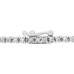 14k White Gold 1ct TDW Diamond Tennis Bracelet (G-H, I1-I2)