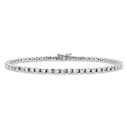 14k White Gold 3ct TDW Diamond Tennis Bracelet (G-H, I1-I2)