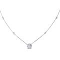 14k White Gold 3/4ct TDW Diamond Flower Necklace (G-H, SI1-SI2)