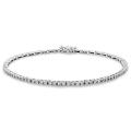 14k White Gold 1ct TDW Diamond Tennis Bracelet (G-H, I1-I2)