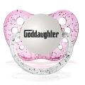Free correlative guideline for personalized graffiti t shirts Personalized Pacifiers Goddaughter Pacifier in Glitter Pink