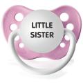Personalized Pacifiers Little Sister Pacifier in Pink