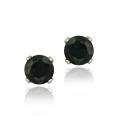 Glitzy Rocks Sterling Silver 5mm Sapphire Stud Earrings