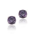 Glitzy Rocks Sterling Silver 1 1/2ct TGW Amethyst Stud Earrings