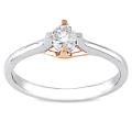 10k White and Rose Gold 1/4ct TDW Diamond Engagement Ring (G-H, I2-I3)