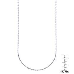 Stainless Steel 30-inch Rope Chain Necklace