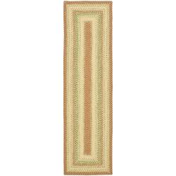 Hand-woven Indoor/Outdoor Reversible Multicolor Braided Rug (2'6 x 4')