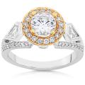 18k Two-tone Gold 1 3/4ct TDW Diamond Engagement Ring (F-G, I1-I2)