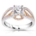 18k Two-tone Gold 1 1/2ct TDW Diamond Engagement Ring (F-G, I1-I2)