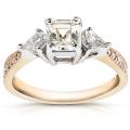 14k Two-tone Gold 1 1/2ct TDW Diamond Engagement Ring (K, VS1-VS2)
