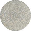 Hand-tufted Whimsy Pale Blue Wool Rug (8' Round)